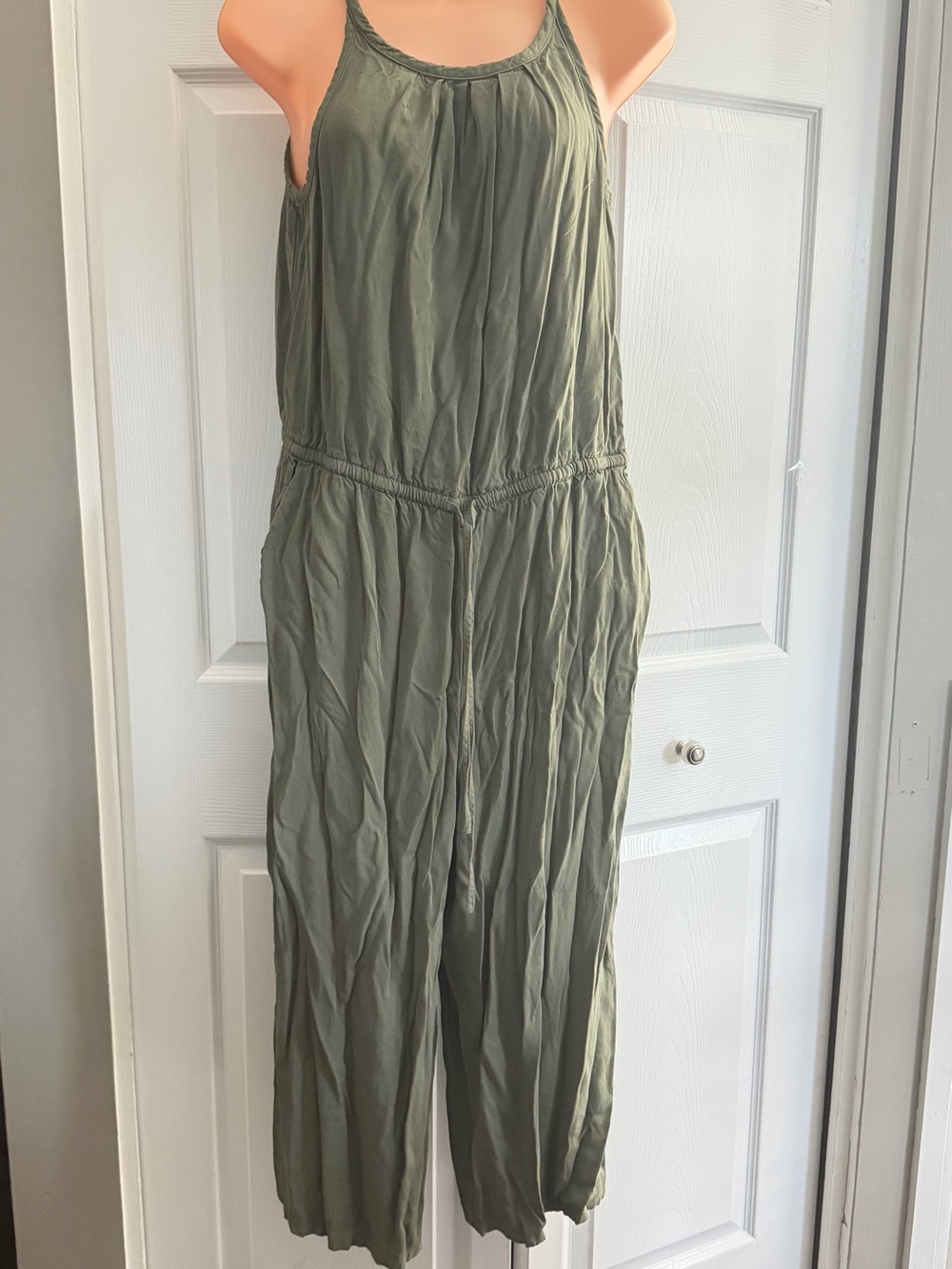 Maurices Olive Green Sleeveless Jumpsuit